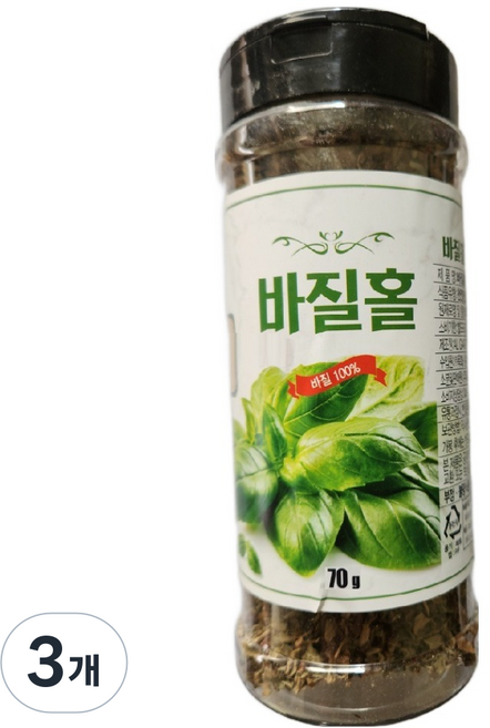 햇살나래 바질홀, 70g, 3개