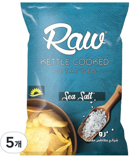 로우 감자칩 씨솔트, 100g, 5개
