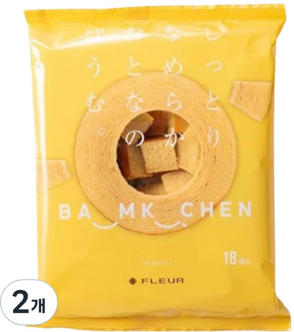 年輪蛋糕 楓糖口味 18入, 150g, 2個