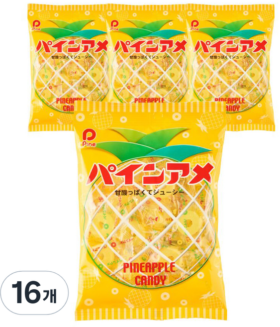 Pine Pineame 鳳梨味糖果, 110g, 16個