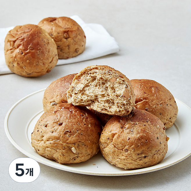 도제식빵 통밀 모닝빵 8개입, 280g, 5개