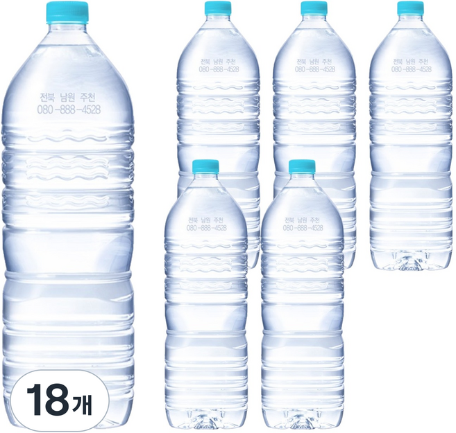 가야 G워터 생수 무라벨, 18개, 2L