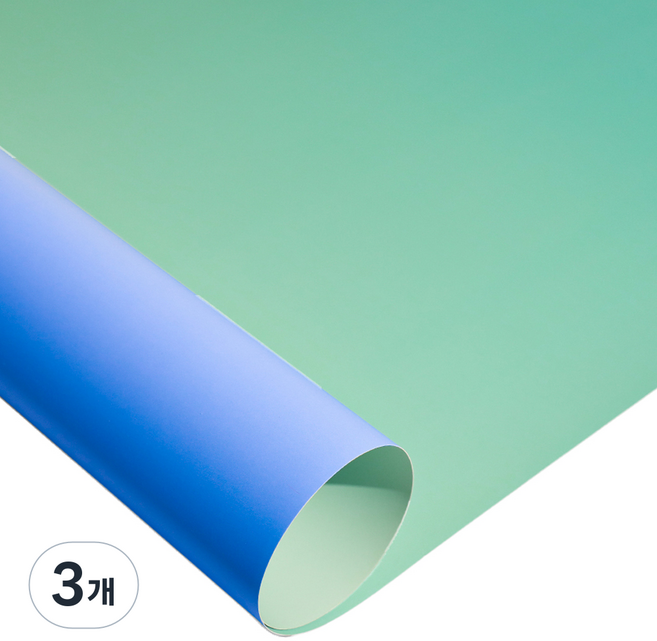 소품 촬영용 그라데이션 배경지 인스타 음식 사진 스튜디오 뒷 배경, 레이크블루, 3개