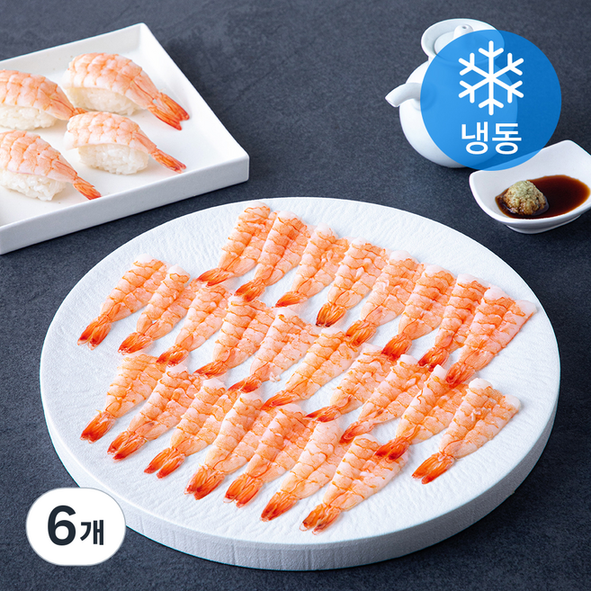 초밥용 흰다리새우살 (냉동), 6개, 105g(30미, L)