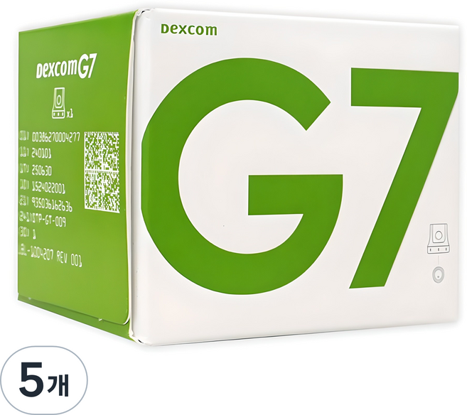 덱스콤 G7 개인용 체내 연속 혈당 측정 시스템, DEXCOM G7, 5개