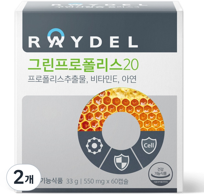 레이델 그린프로폴리스20 33g, 60정, 2개