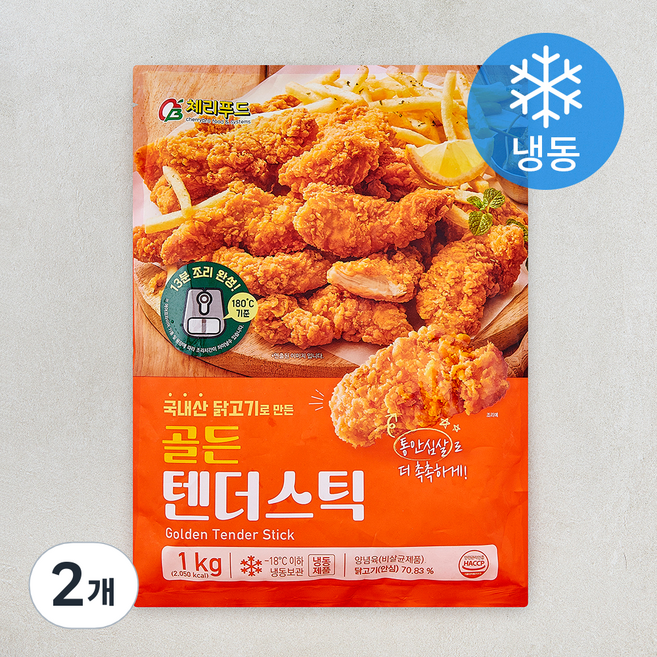 골든 텐더스틱 (냉동), 1kg, 2개