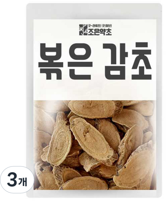 조은약초 볶은 감초, 300g, 3개