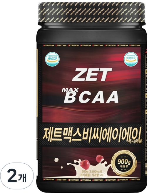 제트리션 제트맥스BCAA 쥬시애플, 900g, 2개