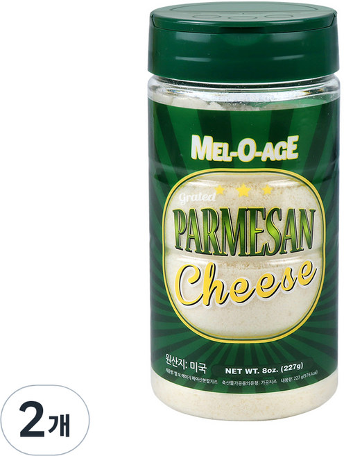 멜오에이지 파마산 분말치즈, 227g, 2개