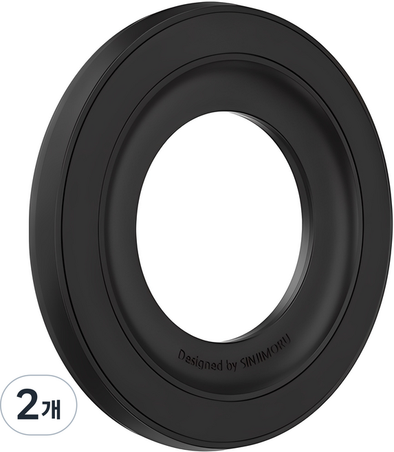 신지모루 다용도 맥세이프 M 월마운트 패드 휴대폰 거치대, 2개, 블랙