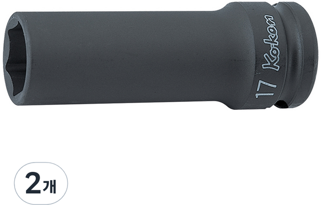 코켄 1/2 소켓 14301M 6각 25mm 임팩용 롱, 2개