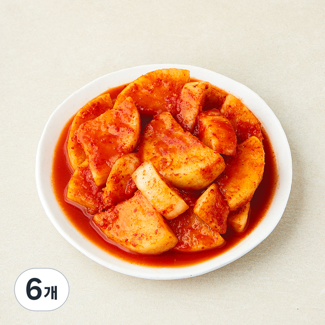 해담촌 전통식품 인증 섞박지, 1kg, 6개