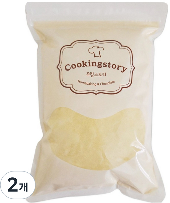 쿠킹스토리 꼬미콘 옥수수가루, 1kg, 2개