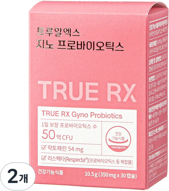 트루알엑스 지노 프로바이오틱스 10.5g, 30정, 2개 - 쿠팡