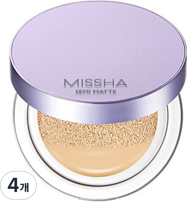 미샤 레이어링 핏 쿠션 매트 14g, 23호 샌드, 4개