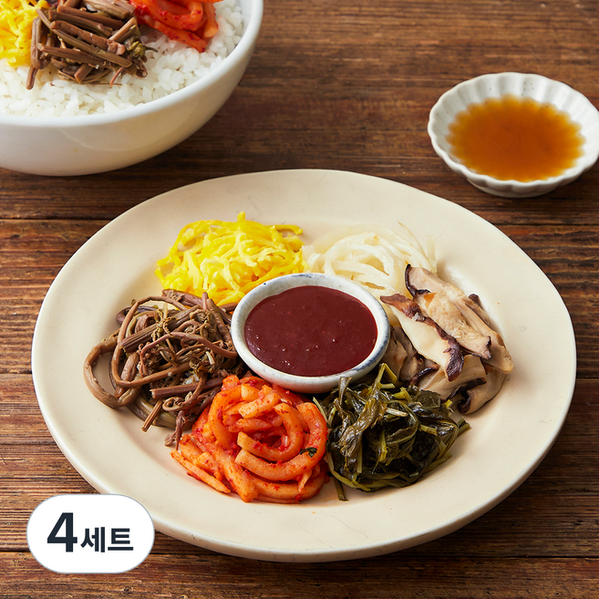 프레시지 2인 나물 비빔밥용 세트, 306g, 4세트