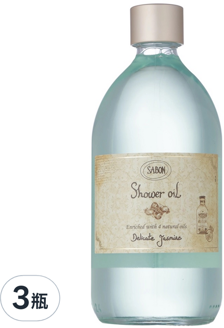 SABON 沐浴油 茉莉花語, 500ml, 3瓶
