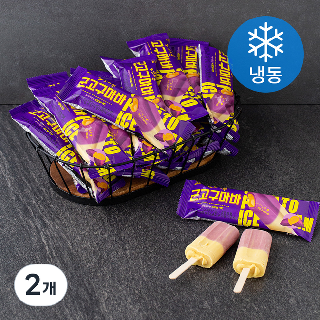 서주 군고구마바 막대아이스바 (냉동), 75ml, 1개입, 80개