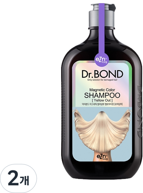 eZn 닥터본드 마그네틱 보색 컬러샴푸 옐로우아웃, 350g, 2개