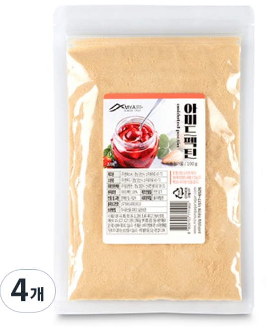 밀양한천 아미드 펙틴, 100g, 4개