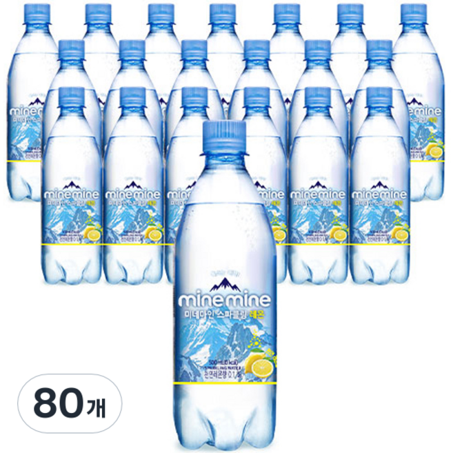 미네마인 스파클링 레몬, 80개, 500ml