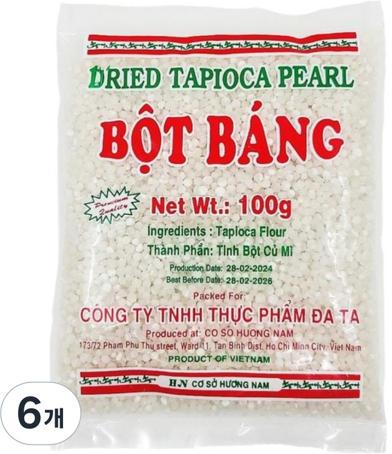 소울백서 타피오카 버플티펄 카페 업소용, 100g, 6개, 1개입