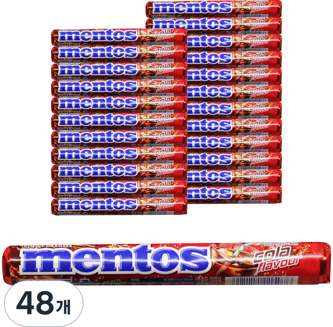 멘토스 콜라향, 37.5g, 48개