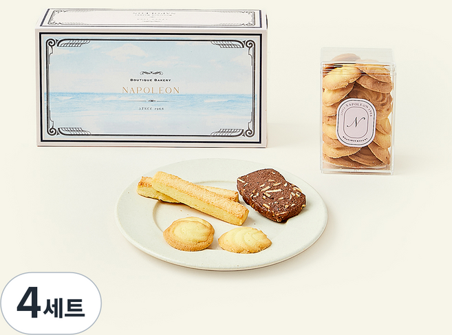 나폴레옹베이커리 미니쿠키 3구 세트, 301g, 1개입, 4세트