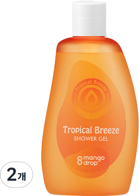 망고드랍 트로피컬 브리즈 샤워젤 과일향, 300ml, 2개