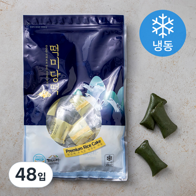 떡미당 쑥 앙꼬 가래떡 (냉동), 800g, 1개입, 3개