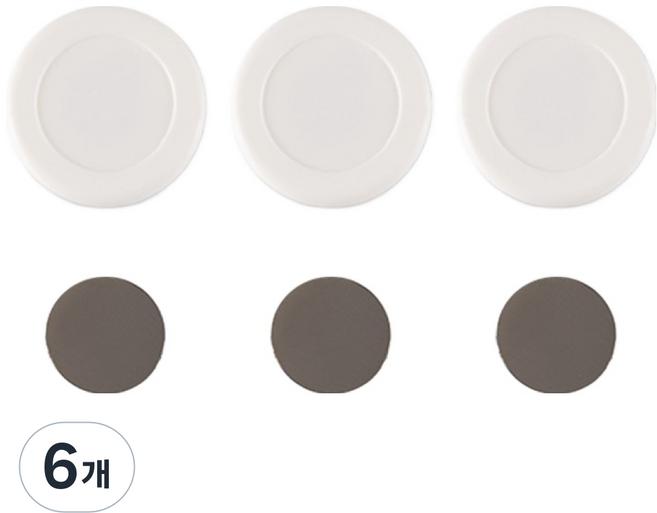 아케이바이 리모컨 자석홀더, 화이트, 6개