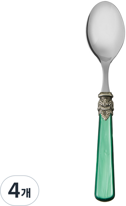 EME 나폴레옹 커트러리 테이블스푼, 펄 그린, 단품, 4개