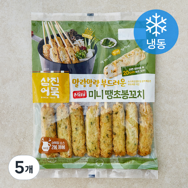 삼진어묵 미니 땡초봉꼬치 8개입 (냉동), 320g, 5개