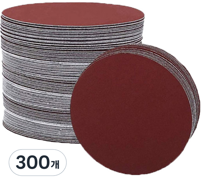 바벨롭 100mm 120방 원형 샌딩 빼빠 페파 페이퍼, 300개