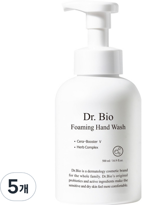 닥터바이오 포밍 핸드워시 프루티 머스크향, 500ml, 5개