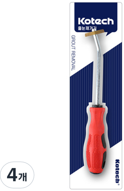 코텍스 실리콘 줄눈 제거기, 4개