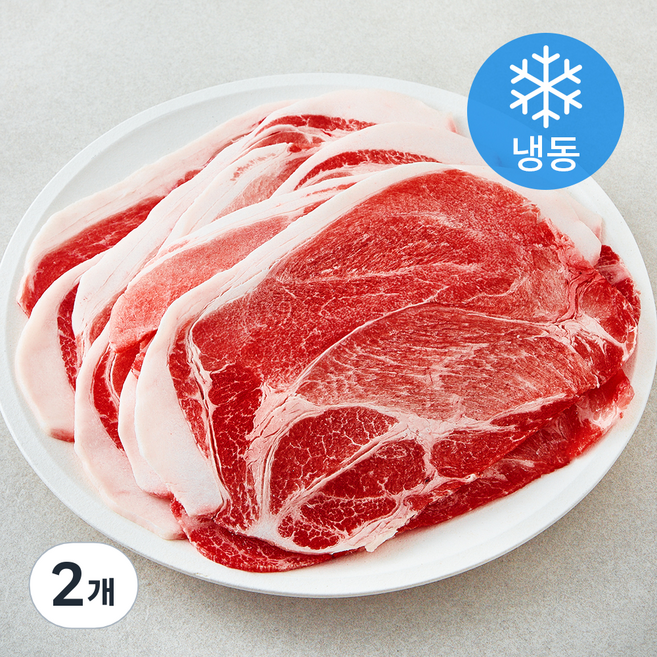 곰곰 돼지고기 목전지 제육볶음용 (냉동), 2개, 1kg