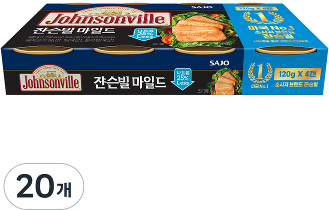 Johnsonville 思潮 溫和, 120g, 20個