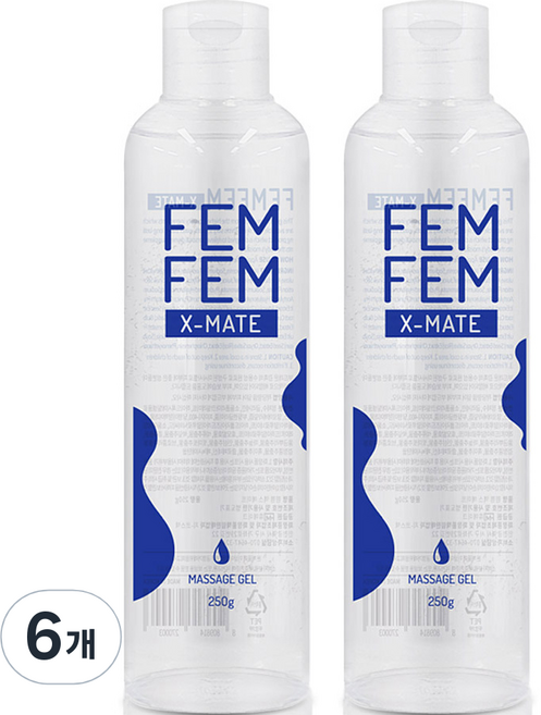 펨펨 엑스 메이트 바디 마사지젤, 250g, 6개