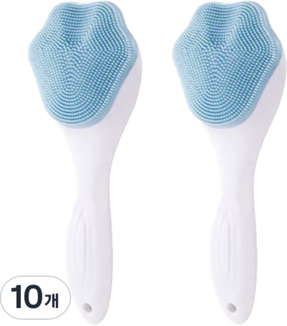 민아루 블랙헤드 딥클렌징 실리콘 브러쉬, 10개, 블루