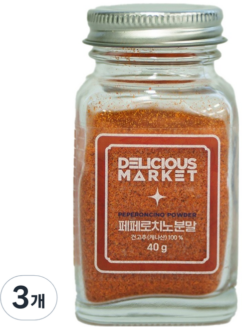 딜리셔스마켓 페페론치노분말, 40g, 3개
