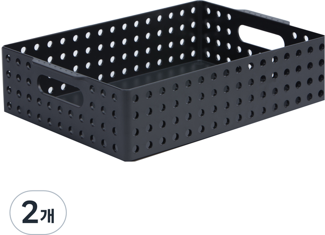 리템 마이룸 S&S 바구니 A4 5.6L, DARK GRAY, 2개