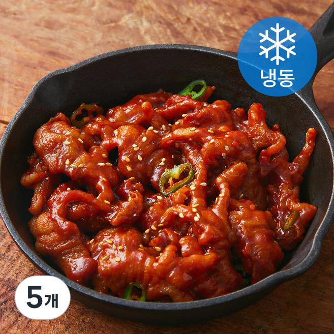 꾸버가 양념 무뼈닭발 (냉동), 230g, 5개