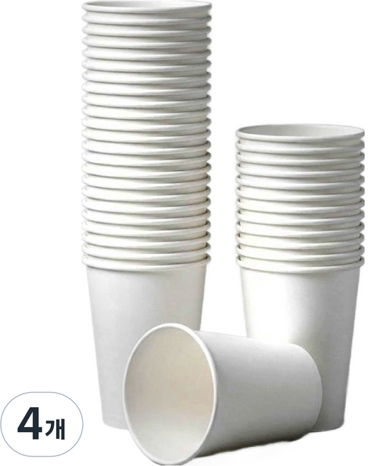 커피세븐 무지 종이컵 300ml, 200개입, 1개