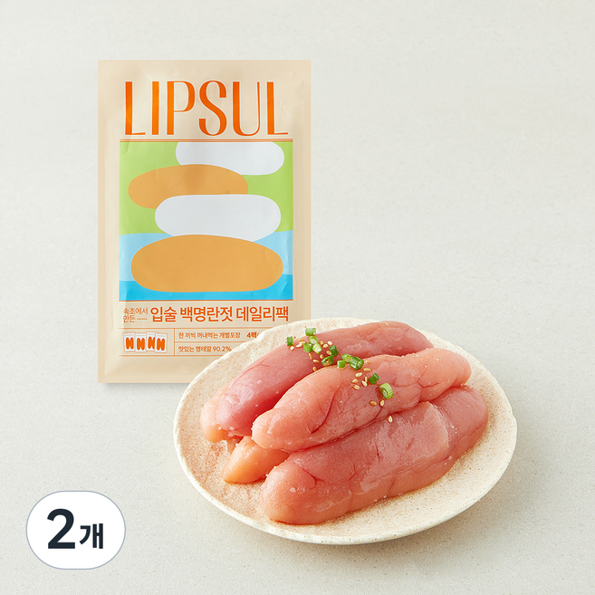 속초에서 만든 입술 백명란젓 데일리팩, 500g, 2개