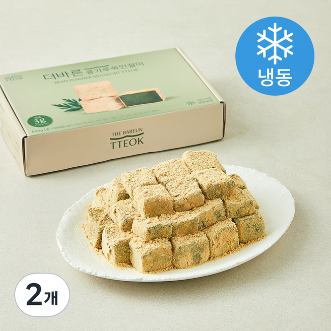 더바른떡 더바른 콩가루쑥인절미 (냉동), 600g, 2개