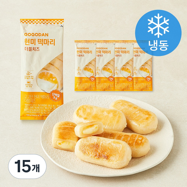 고고단 떡마리 더블치즈 (냉동), 100g, 15개, 1개입