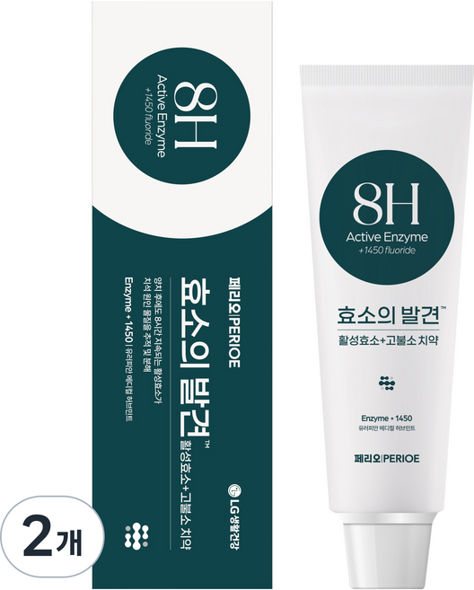 페리오 효소의발견 1450 고불소 치약 유러피안메디컬허브민트, 85g, 2개