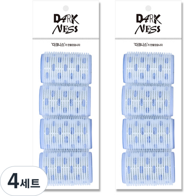 다크니스 열선 헤어롤 특대 4p 세트, 혼합 색상, 4세트